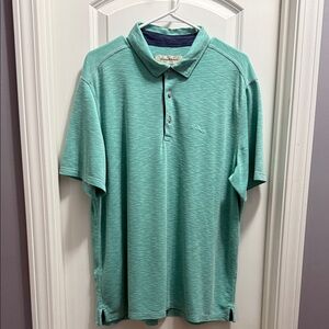 Men’s Tommy Bahama Seafoam Green Polo Shirt. Like new!